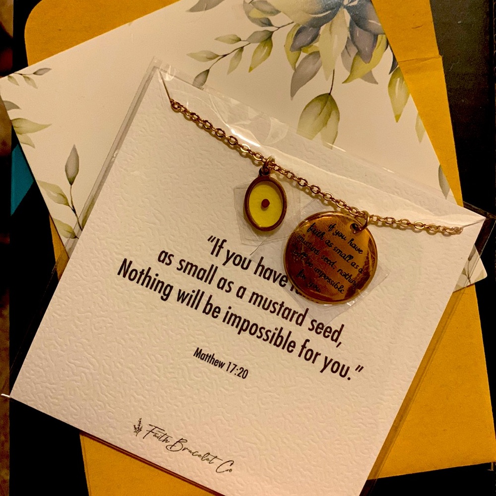 Matthew 17:20 Mustard Seed Necklace